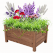 Drewniana donica ogrodowa doniczka skrzynka na kwiaty 31x60x40 EKO