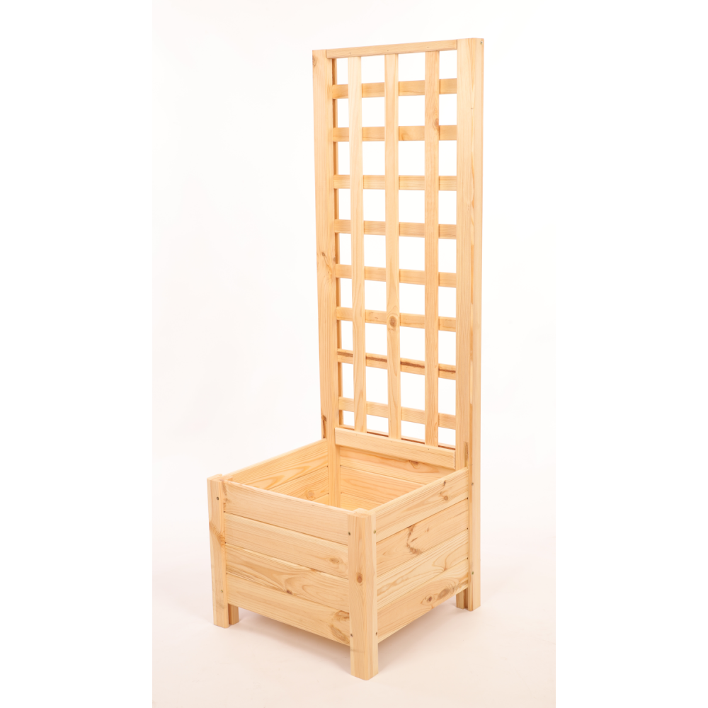 Drewniana pergola ogrodowa doniczka skrzynka na kwiaty 116x40x40 na nogach