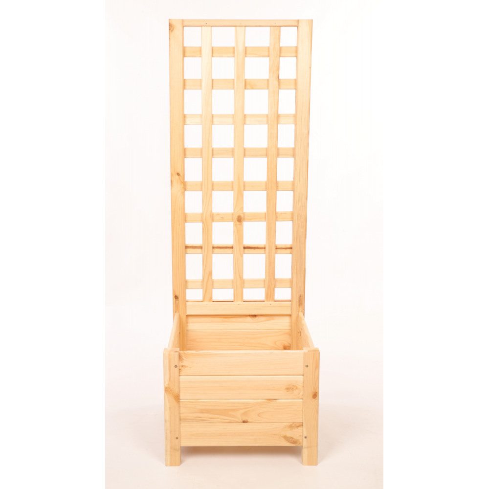 Drewniana pergola ogrodowa doniczka skrzynka na kwiaty 116x40x40 na nogach