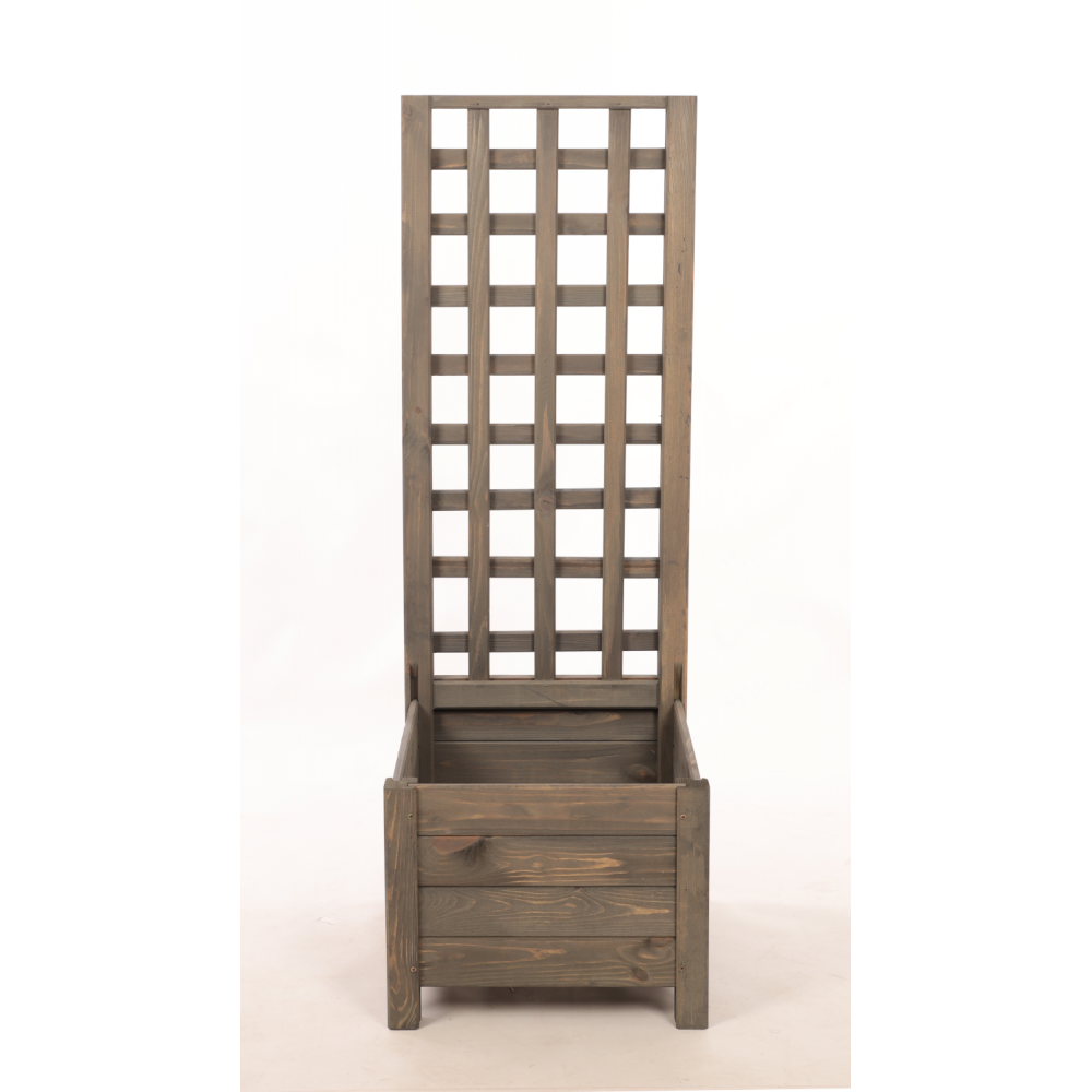 Drewniana pergola ogrodowa doniczka skrzynka na kwiaty 116x40x40 na nogach