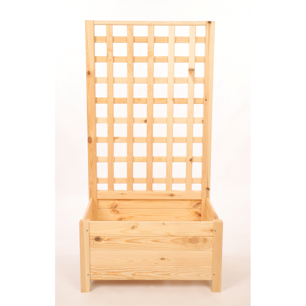 Drewniana pergola ogrodowa doniczka skrzynka na kwiaty 116x60x40 na nogach