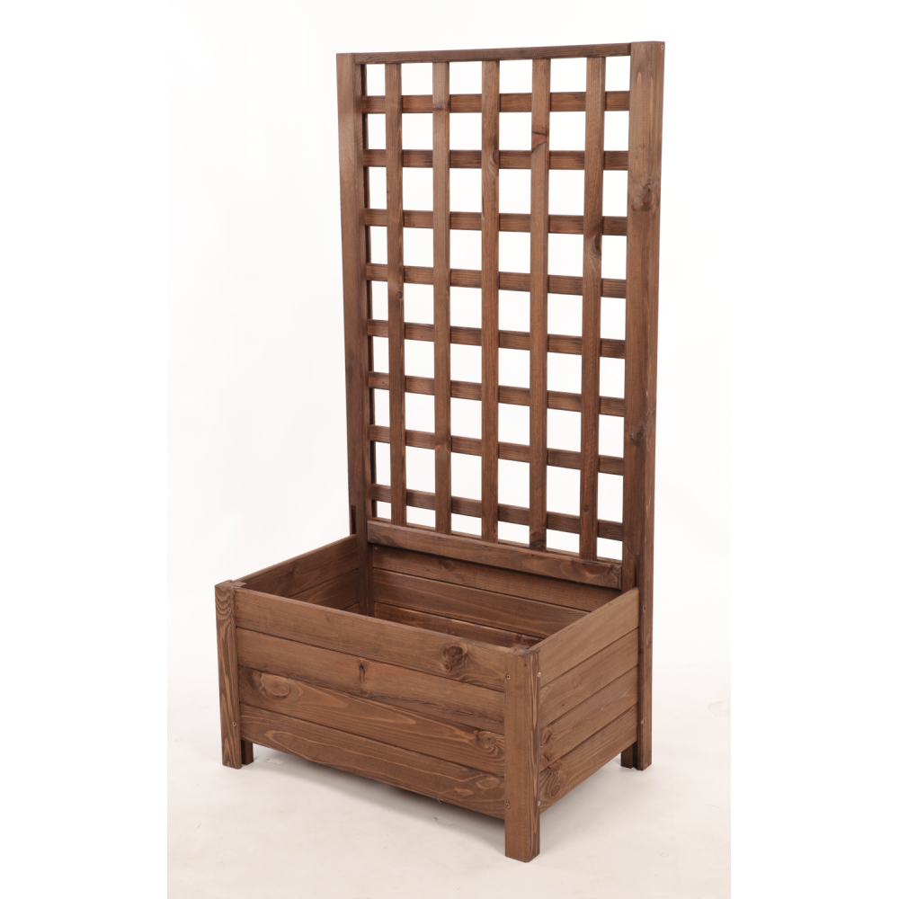 Drewniana pergola ogrodowa doniczka skrzynka na kwiaty 116x60x40 EKO