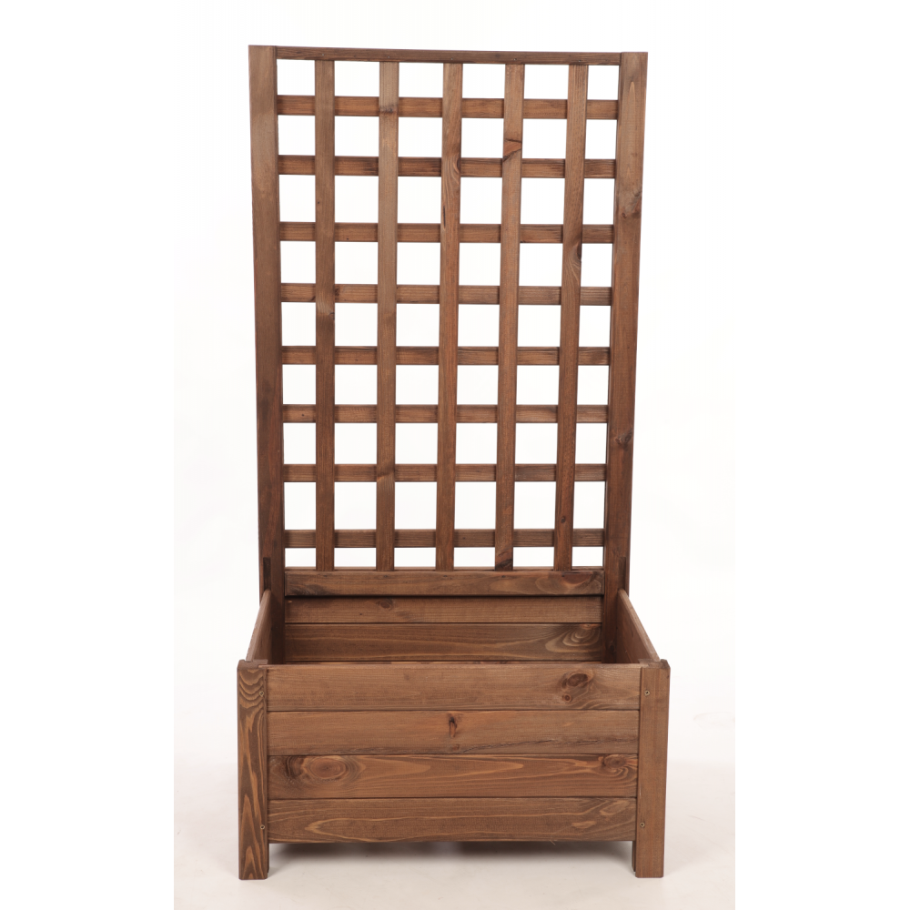 Drewniana pergola ogrodowa doniczka skrzynka na kwiaty 116x60x40 EKO