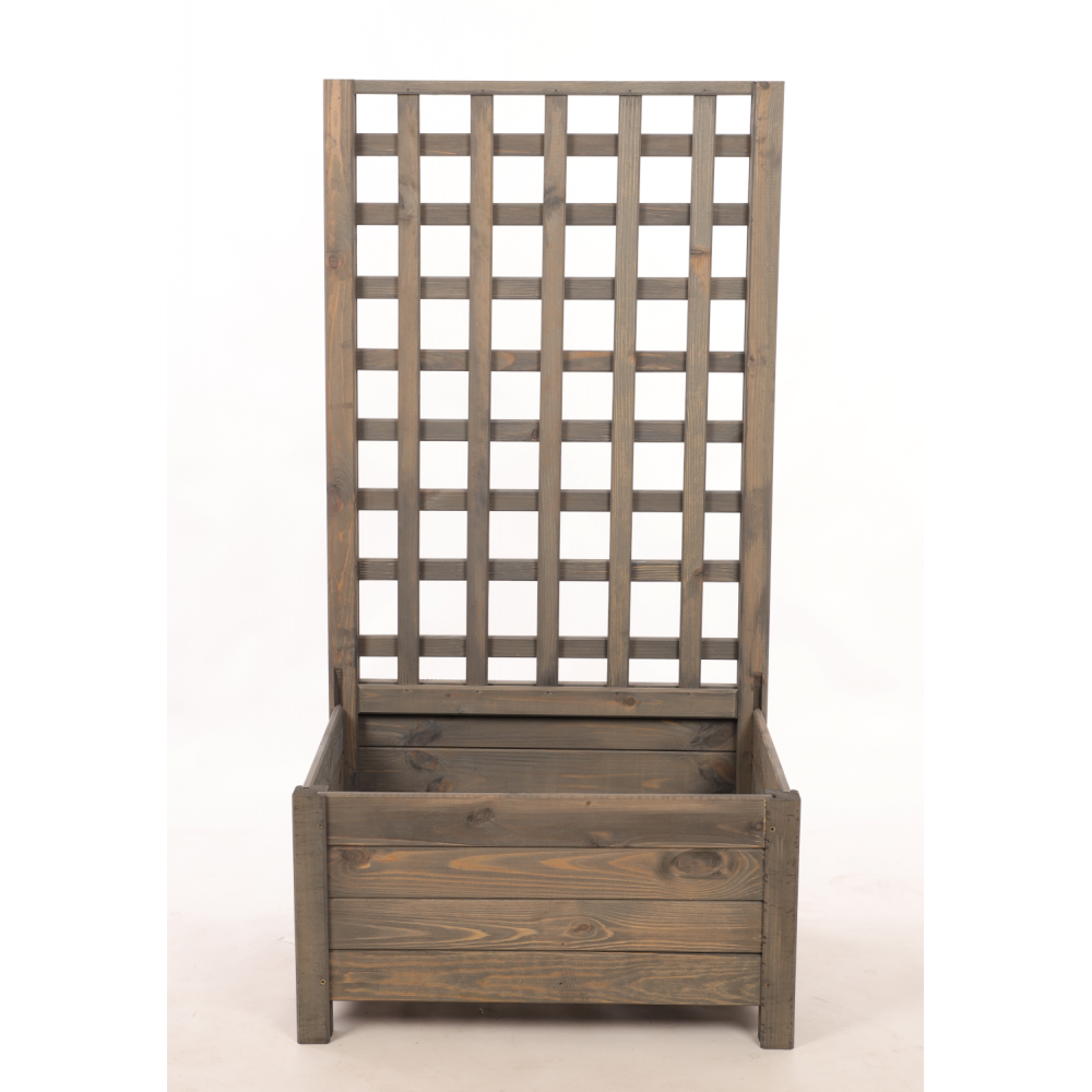 Drewniana pergola ogrodowa doniczka skrzynka na kwiaty 116x60x40 na nogach