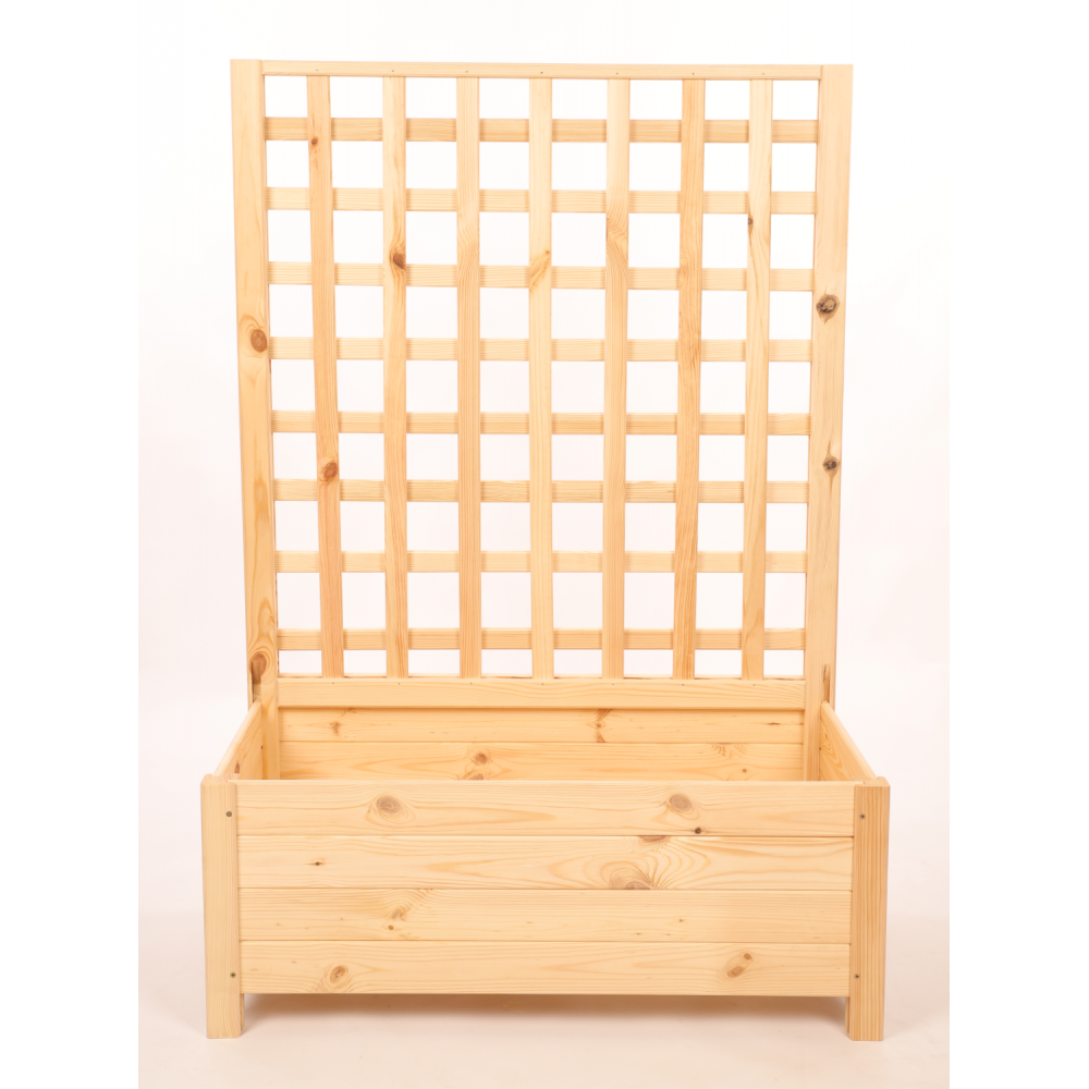 Drewniana pergola ogrodowa doniczka skrzynka na kwiaty 116x80x40 na nogach