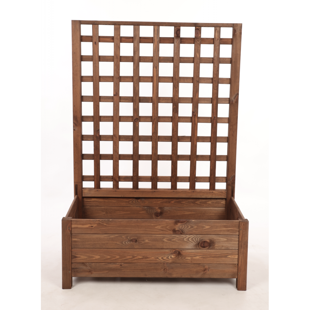 Drewniana pergola ogrodowa doniczka skrzynka na kwiaty 116x80x40 na nogach