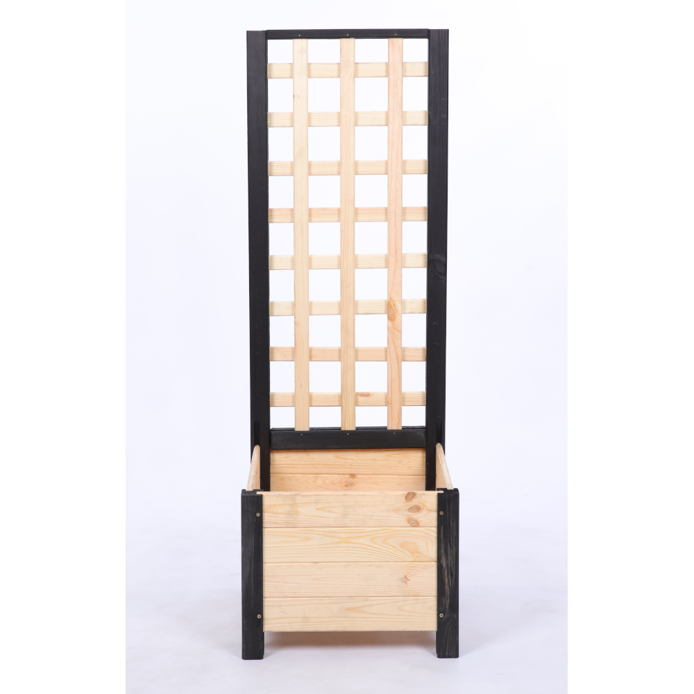 Drewniana pergola ogrodowa doniczka skrzynka na kwiaty 116x40x40 na nogach