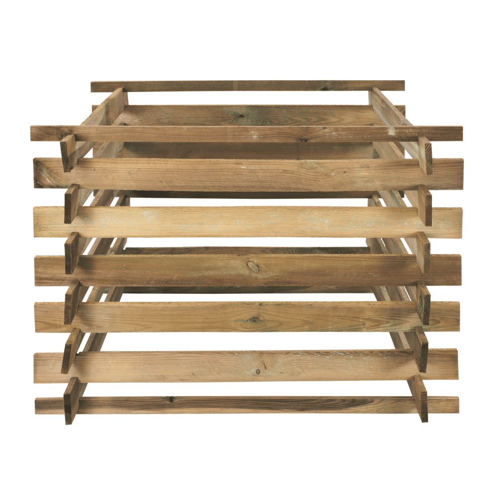 Drewniany kompostownik MODUŁOWY siatka na ptaki kompostownik ogrodowy EKO