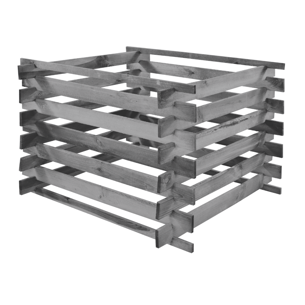 Kompostownik ogrodowy drewniany  siatka na krety ptaki kompostownik EKO