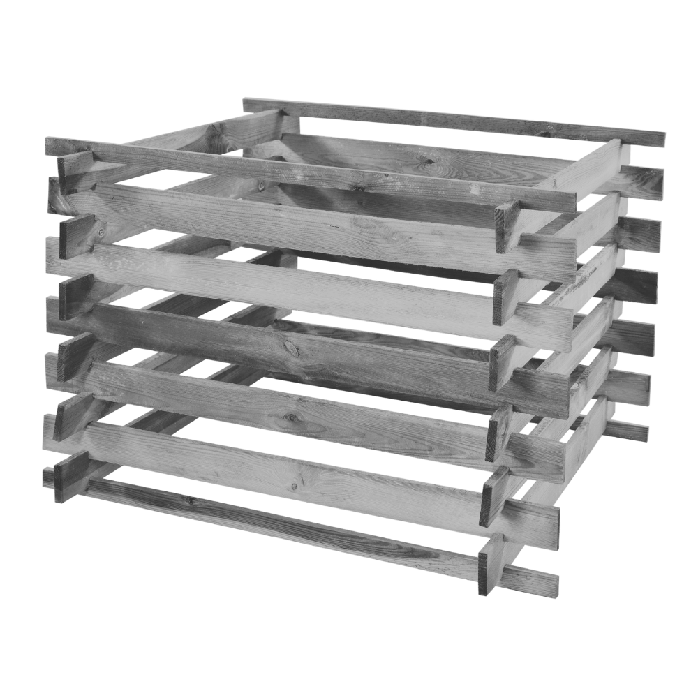 Kompostownik ogrodowy drewniany  siatka na krety ptaki kompostownik EKO