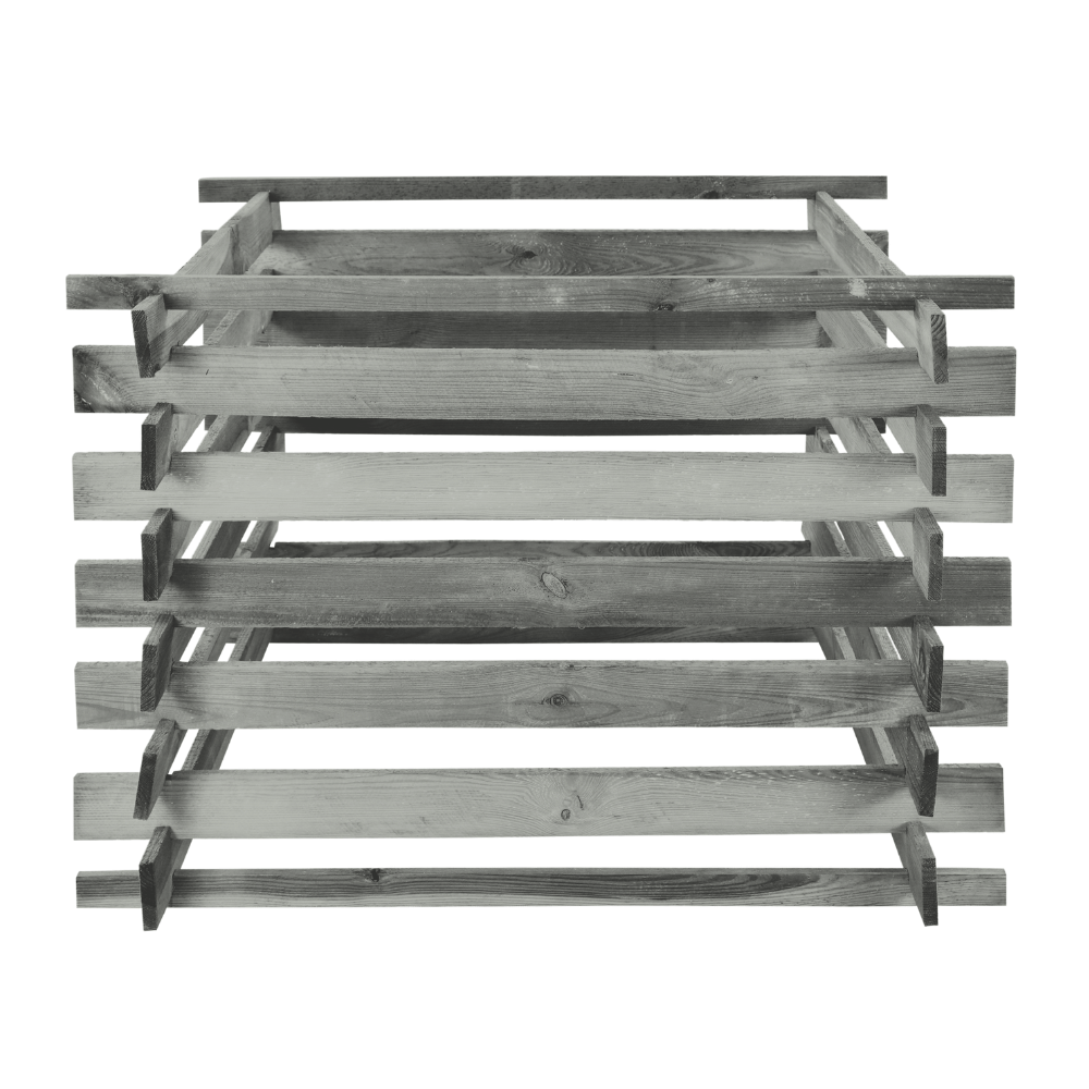 Kompostownik ogrodowy drewniany  siatka na krety ptaki kompostownik EKO