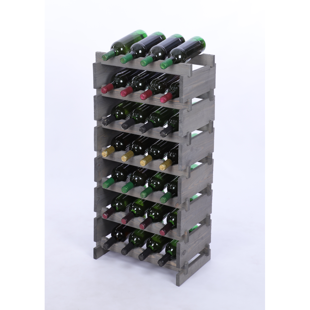 Stojak na wino regał modułowy na butelki 7x4 but BUDUJ JAK KLOCKI EKO