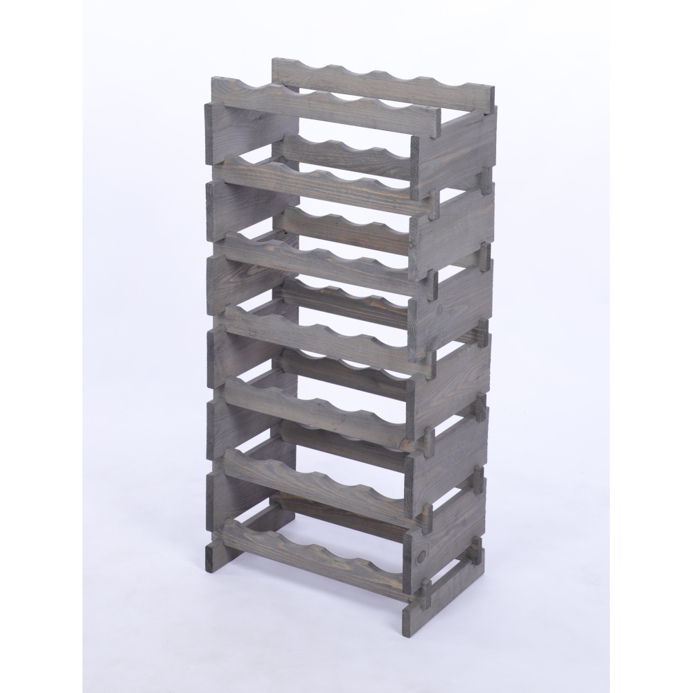 Stojak na wino regał modułowy na butelki 7x4 but BUDUJ JAK KLOCKI EKO