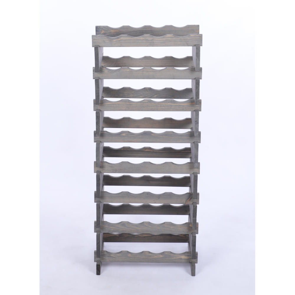 Stojak na wino regał modułowy na butelki 8x4 but WĄSKI ECO BEZ NARZĘDZI