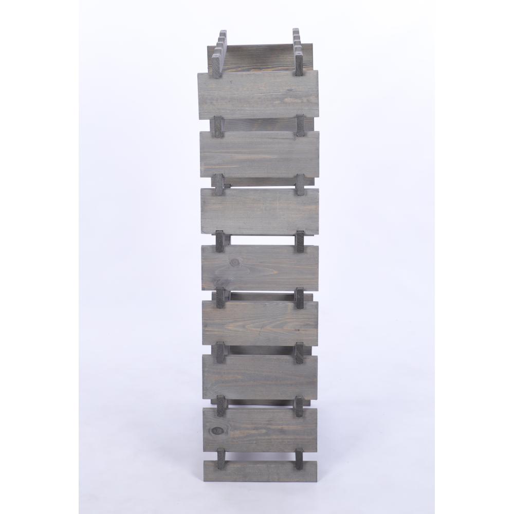 Stojak na wino regał modułowy na butelki 8x4 but WĄSKI ECO BEZ NARZĘDZI