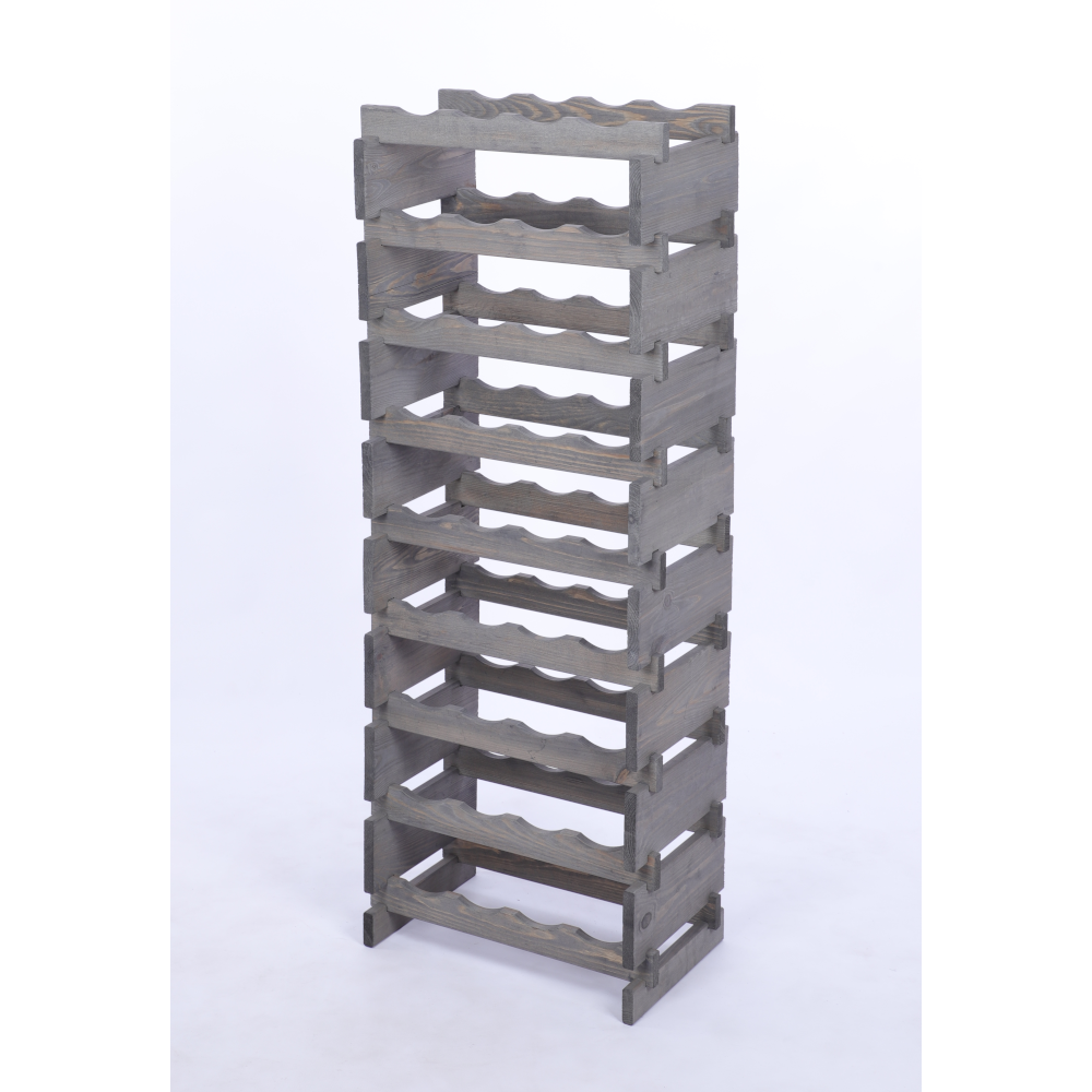 Stojak na wino regał modułowy na butelki 9x4 but WĄSKI ECO BEZ NARZĘDZI