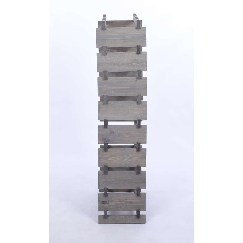 Stojak na wino regał modułowy na butelki 9x4 but WĄSKI ECO BEZ NARZĘDZI