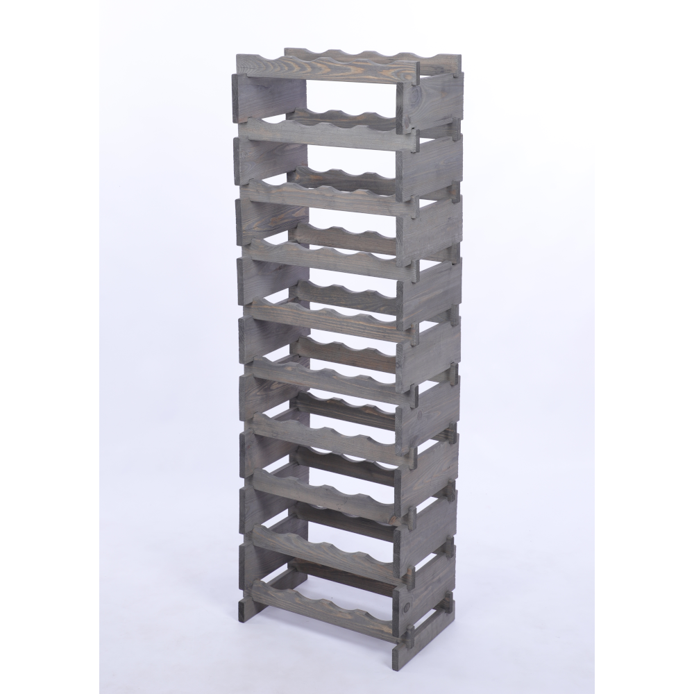 Stojak na wino regał modułowy na butelki 10x4 but DUŻY MONTAŻ BEZ NARZĘDZI