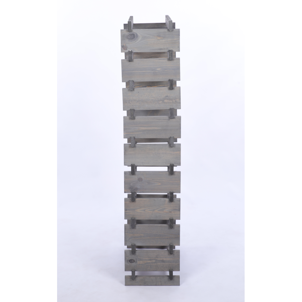 Stojak na wino regał modułowy na butelki 10x4 but DUŻY MONTAŻ BEZ NARZĘDZI