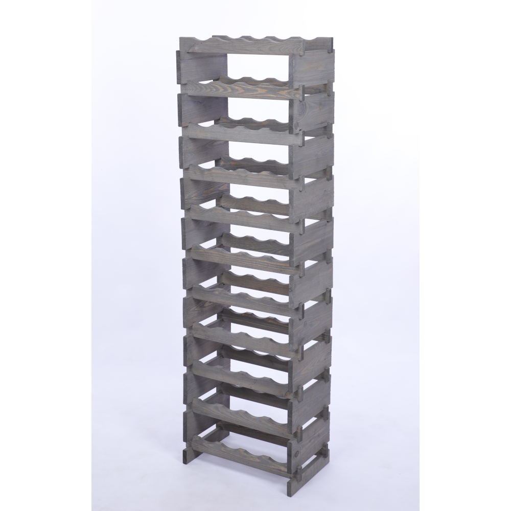 Stojak na wino regał modułowy na butelki 11x4 but DUŻY MONTAŻ BEZ NARZĘDZI