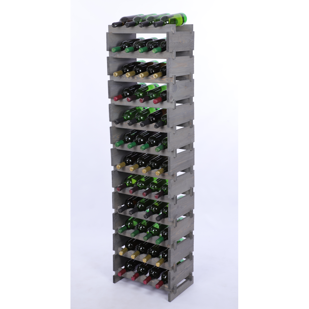 Stojak na wino regał modułowy na butelki 12x4 but DUŻY MONTAŻ BEZ NARZĘDZI