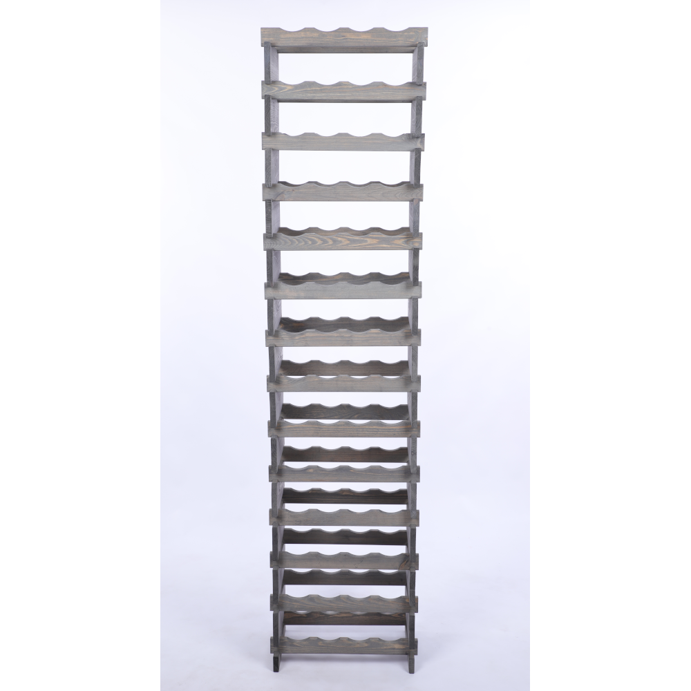 Stojak na wino regał modułowy na butelki 14x4 but WĄSKI ECO BEZ NARZĘDZI