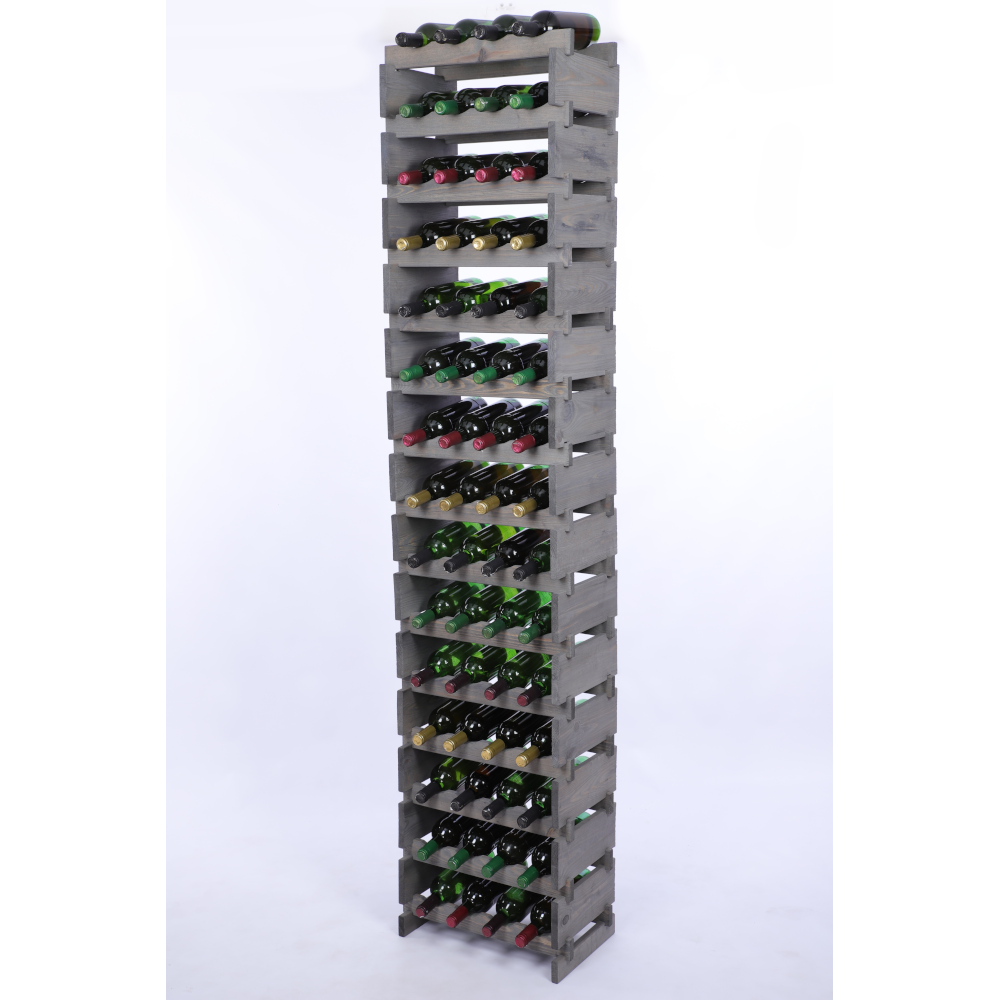 Stojak na wino regał modułowy na butelki 15x4 but WYSOKI BEZ NARZĘDZI