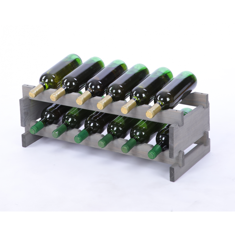 Stojak na butelki regał modułowy na wino 2x6 but POLSKI EKO BEZ NARZĘDZI