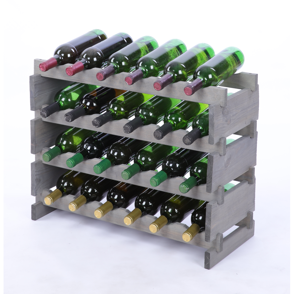 Stojak na butelki regał modułowy na wino 4x6 but POLSKI EKO BEZ NARZĘDZI