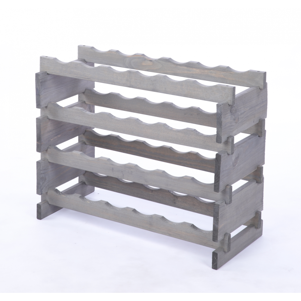 Stojak na butelki regał modułowy na wino 4x6 but POLSKI EKO BEZ NARZĘDZI