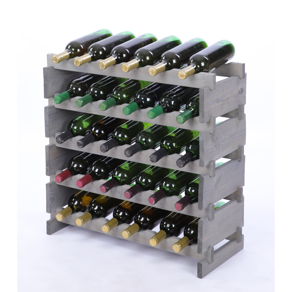 Stojak na butelki regał modułowy na wino 5x6 but BUDUJ JAK KLOCKI ECO