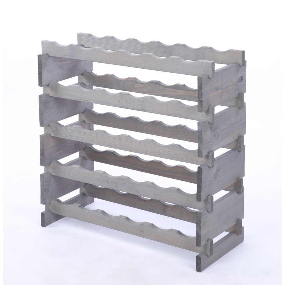 Stojak na butelki regał modułowy na wino 5x6 but BUDUJ JAK KLOCKI ECO