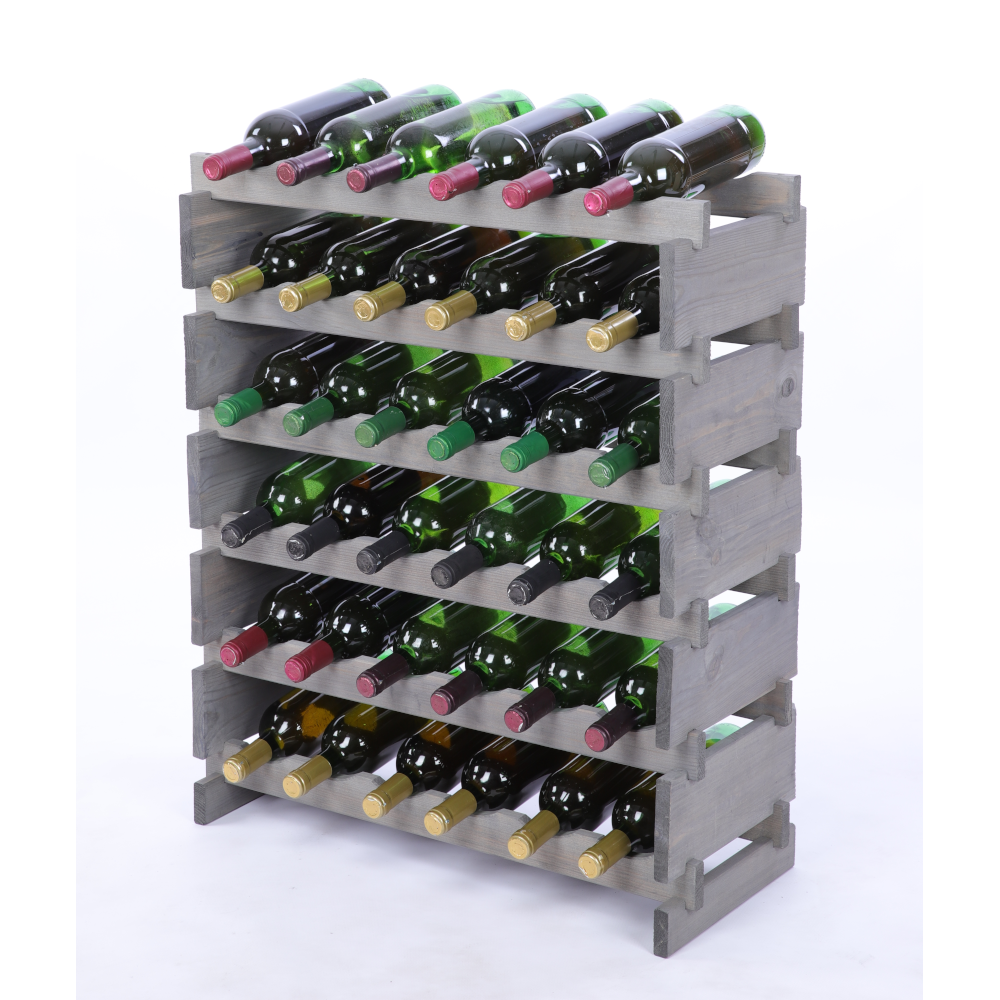 Stojak na butelki regał modułowy na wino 6x6 but BUDUJ JAK KLOCKI ECO