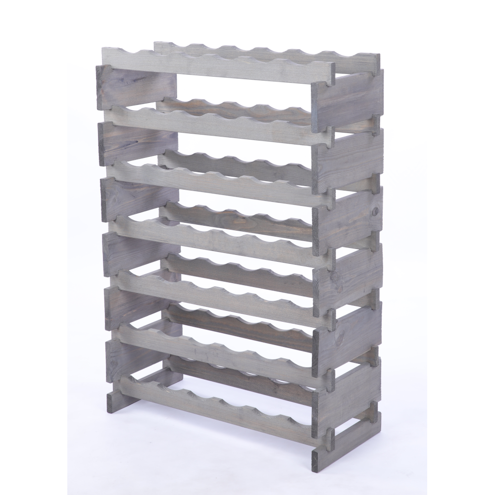 Stojak na butelki regał modułowy na wino 7x6 but BUDUJ JAK KLOCKI ECO