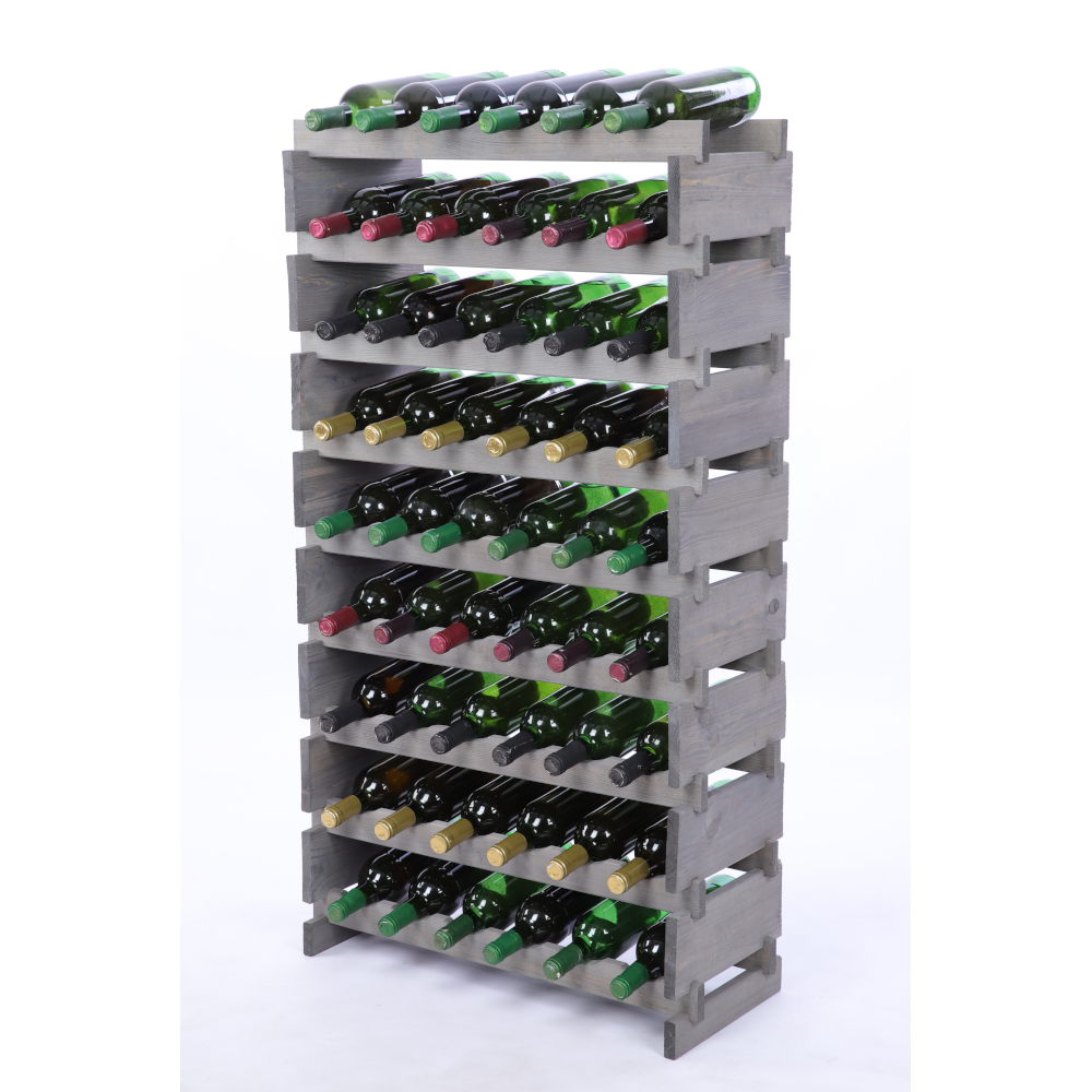 Stojak na butelki regał modułowy na wino 9x6 but POLSKI EKO BEZ NARZĘDZI