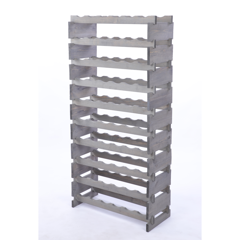 Stojak na butelki regał modułowy na wino 10x6 but DUŻY MONTAŻ BEZ NARZĘDZI