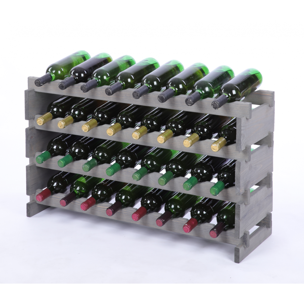 Stojak na wino regał modułowy na butelki 4x8 but WSZYSTKIE TYPY BUTELEK