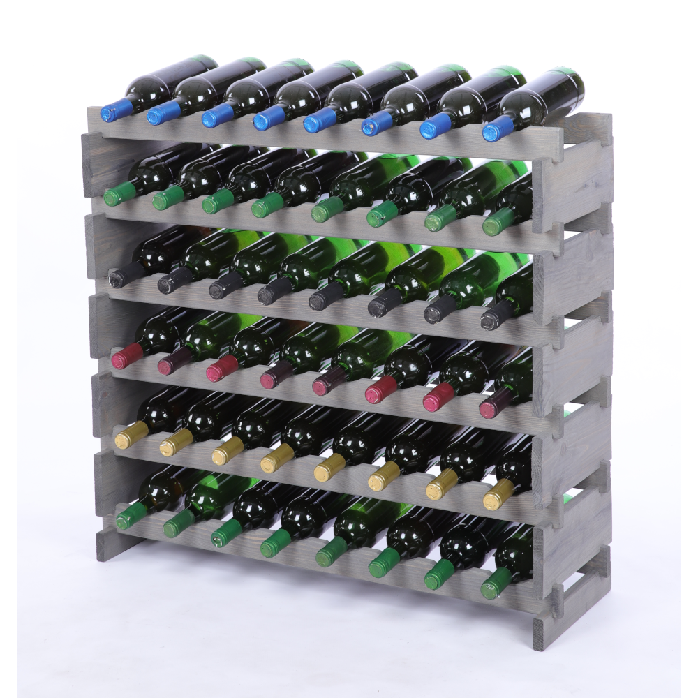 Stojak na wino regał modułowy na butelki 6x8 but BUDUJ JAK KLOCKI EKO