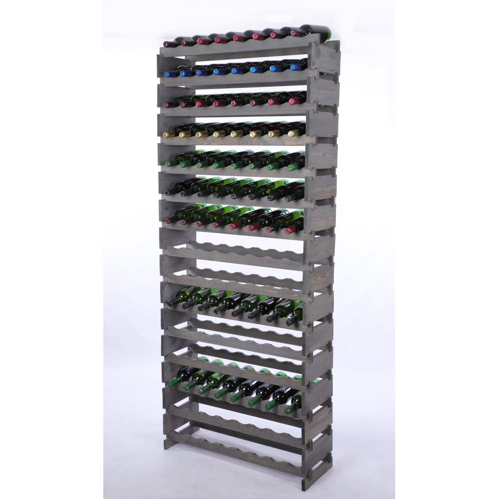 Stojak na wino regał modułowy na butelki 15x8 but WYSOKI BEZ NARZĘDZI