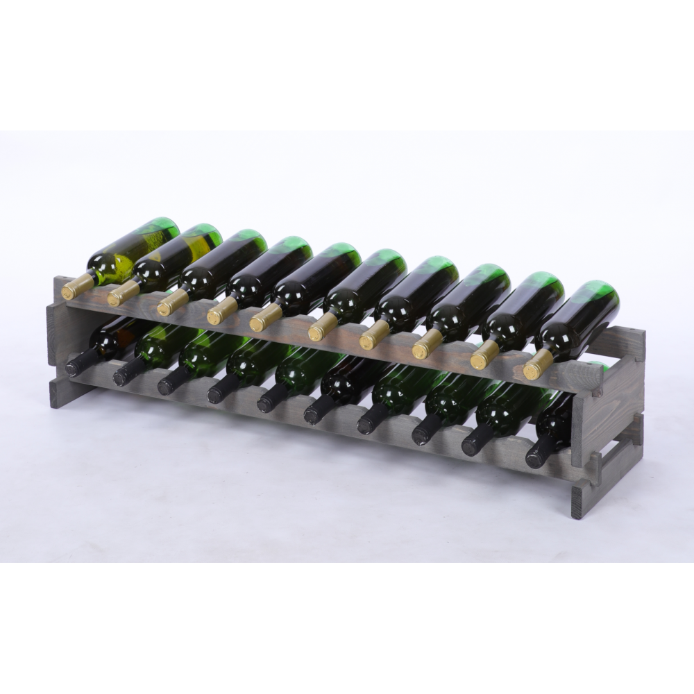 Stojak na wino regał modułowy na butelki 2x10 but POJEMNY BEZ NARZĘDZI