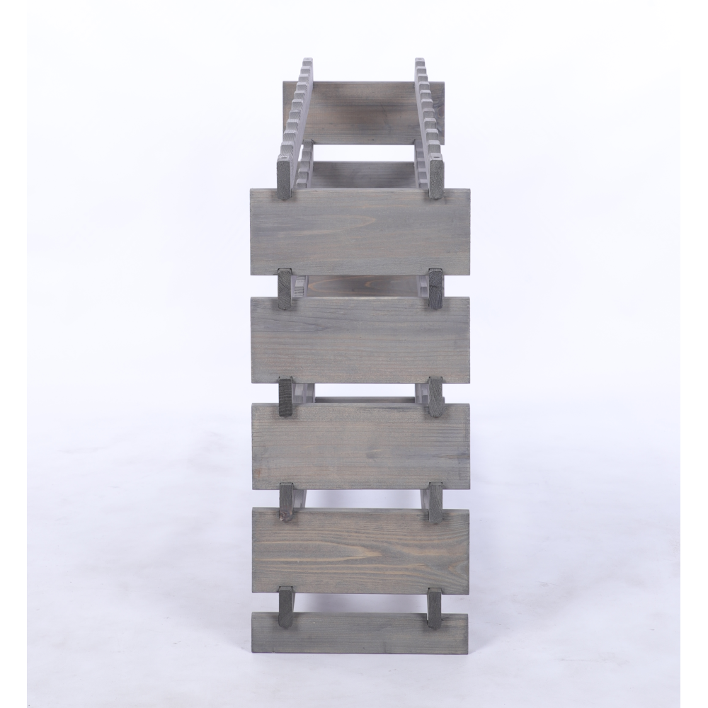 Stojak na wino regał modułowy na butelki 5x10 but BUDUJ JAK KLOCKI EKO