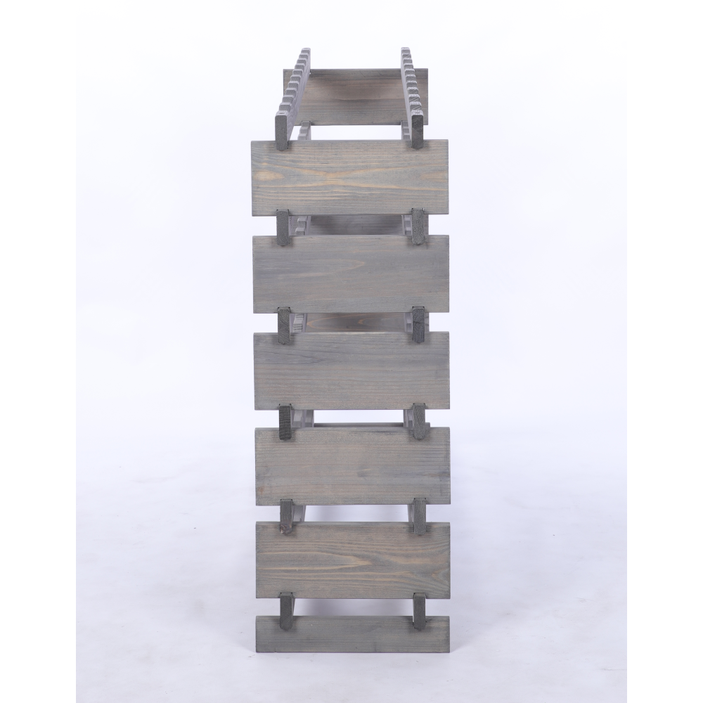 Stojak na wino regał modułowy na butelki 6x10 but BUDUJ JAK KLOCKI EKO