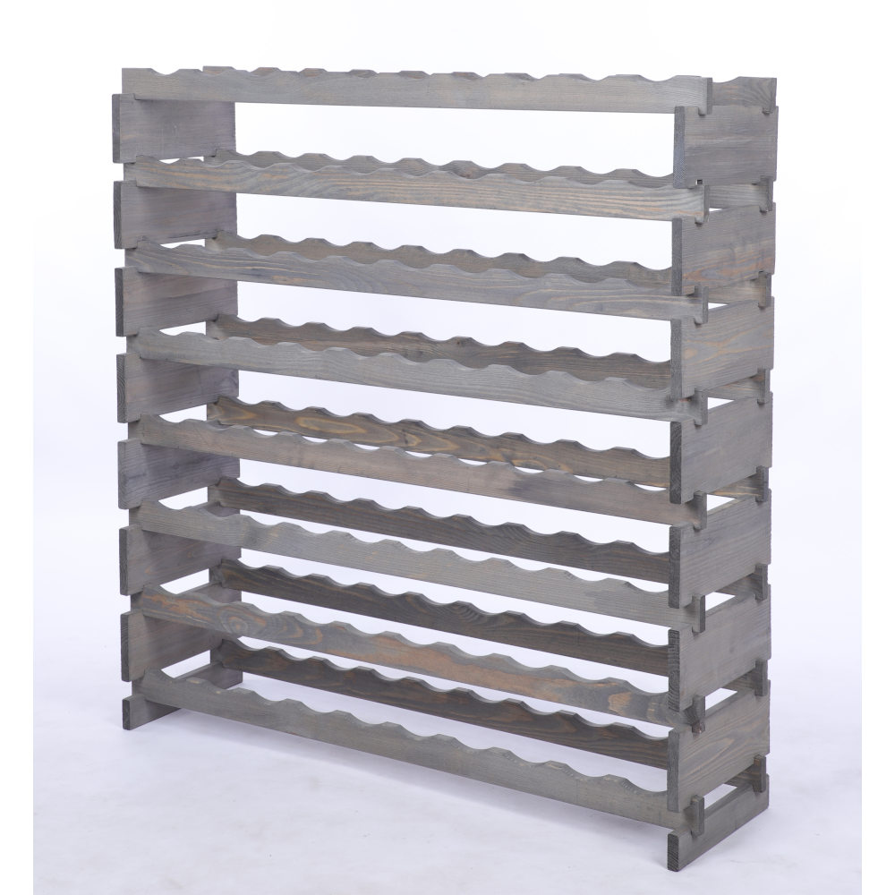 Stojak na wino regał modułowy na butelki 8x10 but POJEMNY BEZ NARZĘDZI