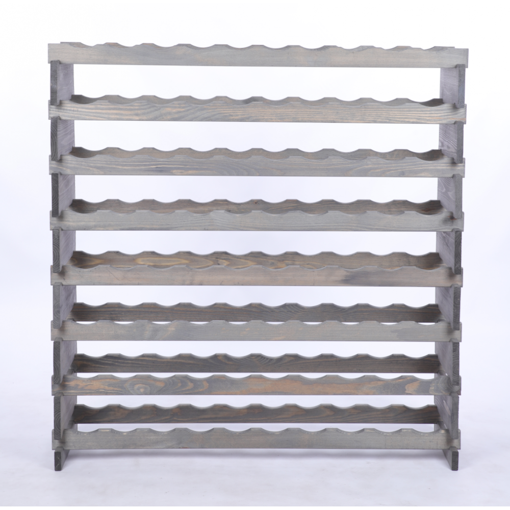 Stojak na wino regał modułowy na butelki 8x10 but POJEMNY BEZ NARZĘDZI