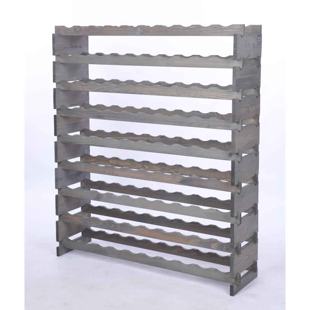 Stojak na wino regał modułowy na butelki 9x10 but POJEMNY BEZ NARZĘDZI