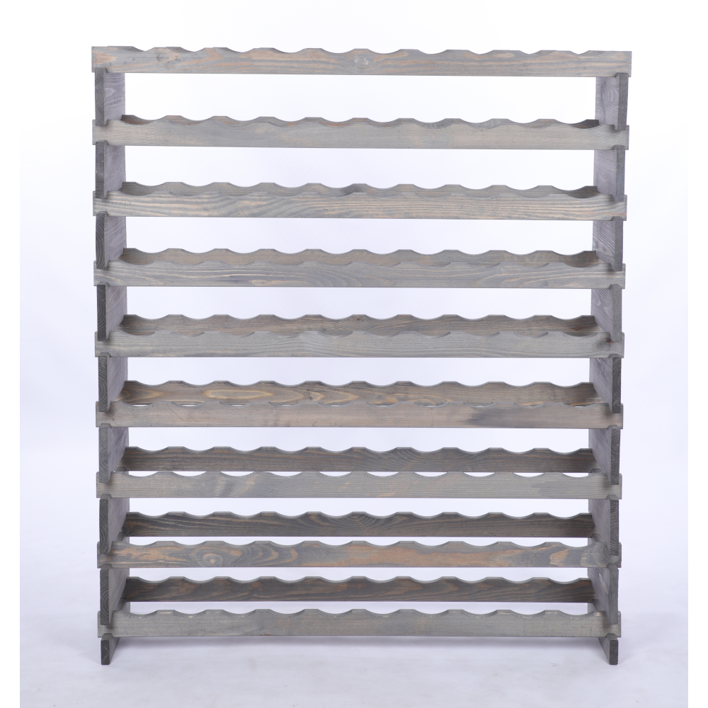 Stojak na wino regał modułowy na butelki 9x10 but POJEMNY BEZ NARZĘDZI