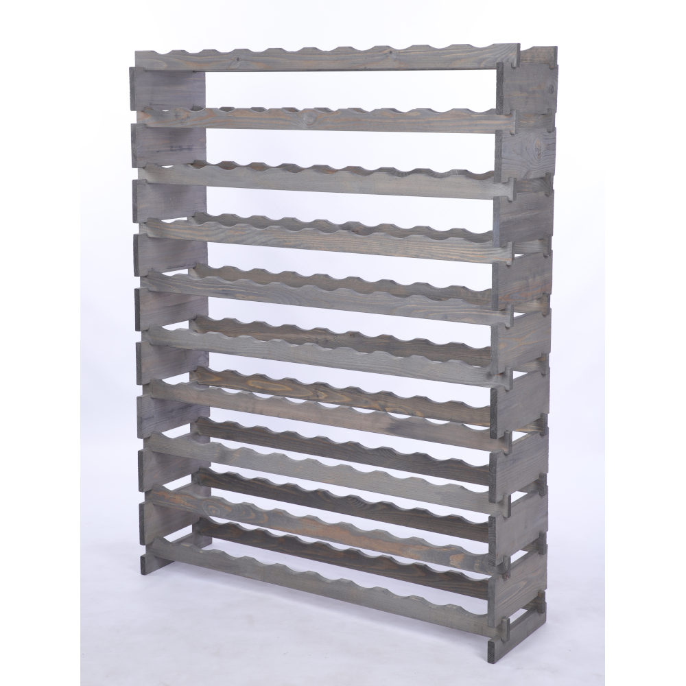 Stojak na wino regał modułowy na butelki 10x10 but DUŻY MONTAŻ BEZ NARZĘDZI