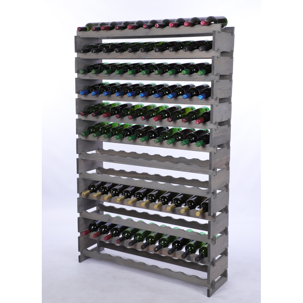 Stojak na wino regał modułowy na butelki 12x10 but DUŻY MONTAŻ BEZ NARZĘDZI