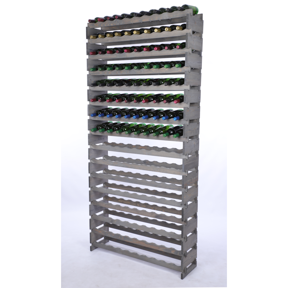 Stojak na wino regał modułowy na butelki 16x10 but WYSOKI BEZ NARZĘDZI