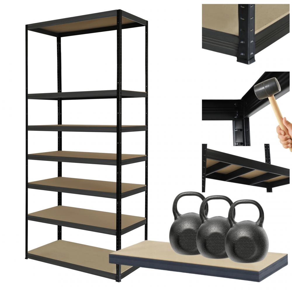 Regał metalowy magazynowy stojak HELIOS 270x90x50cm 7Px350kg 300TYS KOMB